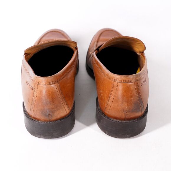 Cole Haan Grand Leather Penny Loafer Dress Shoes Mens 9M Orange Brown Tan C33224 main image 10